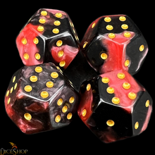 Load image into Gallery viewer, TDSO DodecaD6 - Pipped 12 Sided D6 (Set of 4)

