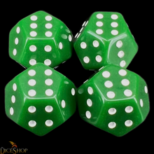 Load image into Gallery viewer, TDSO DodecaD6 - Pipped 12 Sided D6 (Set of 4)
