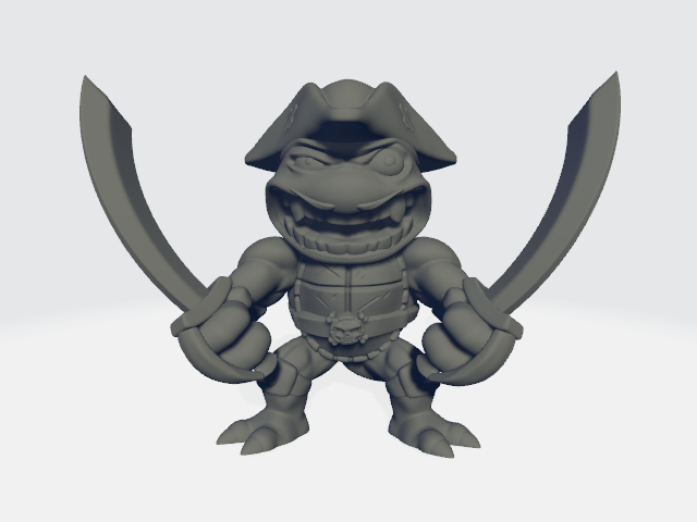 Chibiatures - Turtle Pirate #3