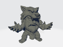 Load image into Gallery viewer, Big Head Chibi - Wolf Viking #3
