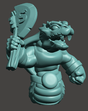 Load image into Gallery viewer, Capsule Chibi - Snekmen / Snakeman Warband #2 (Axe)
