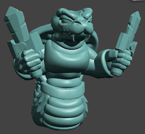 Capsule Chibi - Snekmen / Snakeman Warband #3 (Daggers)