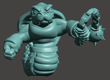 Load image into Gallery viewer, Capsule Chibi - Snekmen / Snakeman Warband #5 (Ball &amp; Chain)
