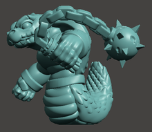 Load image into Gallery viewer, Capsule Chibi - Snekmen / Snakeman Warband #5 (Ball &amp; Chain)
