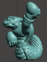 Load image into Gallery viewer, Capsule Chibi - Snekmen / Snakeman Warband #6 (Eggthrower)
