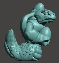 Load image into Gallery viewer, Capsule Chibi - Snekmen / Snakeman Warband #6 (Eggthrower)
