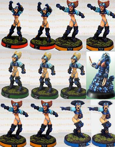 Black Widows - Elfball Team #2 (12 figures) (Metal) BW_ETM2