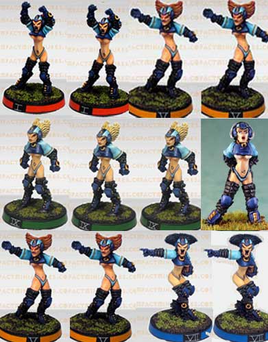 Black Widows - Elfball Team #1 (12 figures) (Metal) BW_ETM1