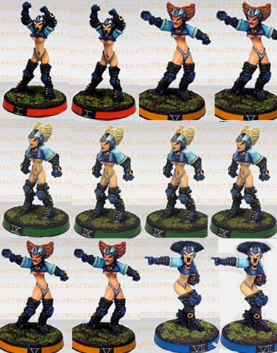 Black Widows - Black Widows Fantasy Football Team #2 (12 figures) (Metal) BW_TM2
