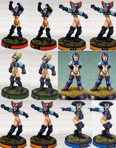 Black Widows - Black Widows Fantasy Football Team #3 (12 figures) (Metal) BW_TM3