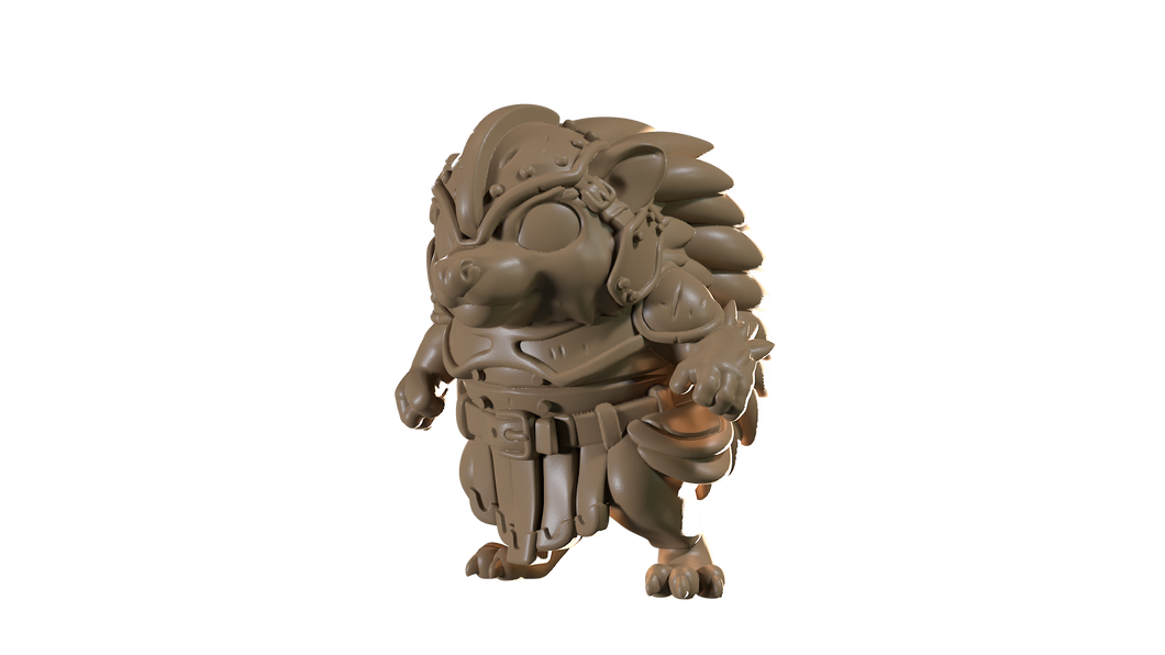 Capsule Chibi - Armored Hedgehog