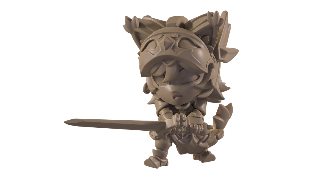 Capsule Chibi - Felyne Knight ( Order of the Cat )