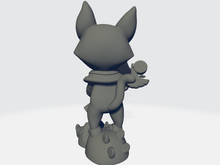 Load image into Gallery viewer, Capsule Chibi - Sphynx the Catmancer (On Croc) - Egyptian Cat Wizard
