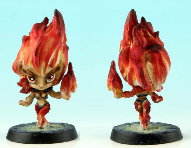 Chibi Fire Object Chibi Fire Mage – Impact! Miniatures