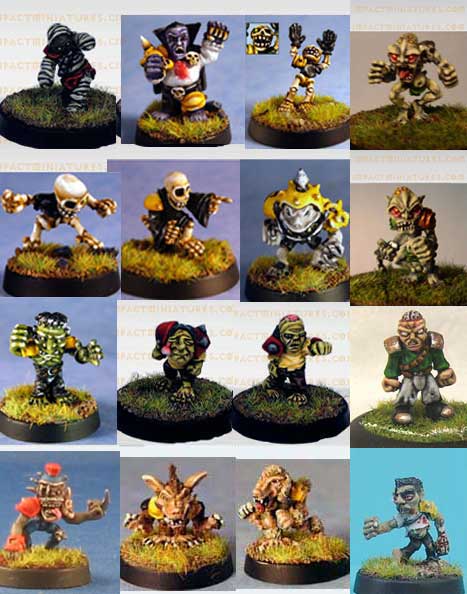Deadlings - Fantasy Football Deadling Team #2 (16 figures) (Metal) DL_TM2