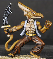 ZN Games - Earthdawn Tskrang #3 (Unpainted Resin) ED_TSK3