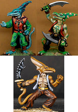 Load image into Gallery viewer, ZN Games - Earthdawn Tskrangs (3 pack)  (Unpainted Resin) ED_TSKR
