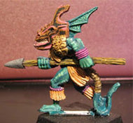 ZN Games - Earthdawn Tskrang w/ Face Mask (Unpainted Resin) ED_TSP3