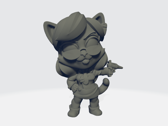 Capsule Chibi - Bounty Huntcats - Flaquita