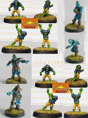 Night Elf Elfball Team #2 (12 figures) (Metal) NE_ETM2