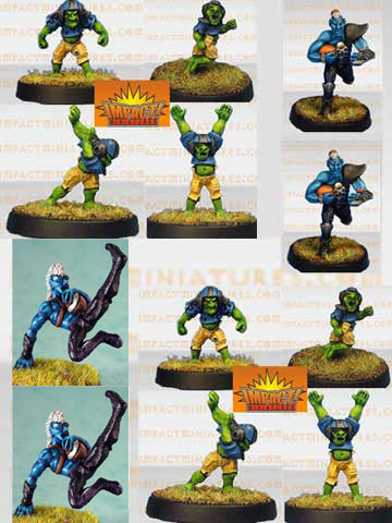 Night Elf Elfball Team #1 (12 figures) (Metal) NE_ETM1