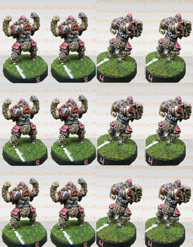 Razorback Fantasy Football Team #1 (12 figures) (Metal) RB_TM1
