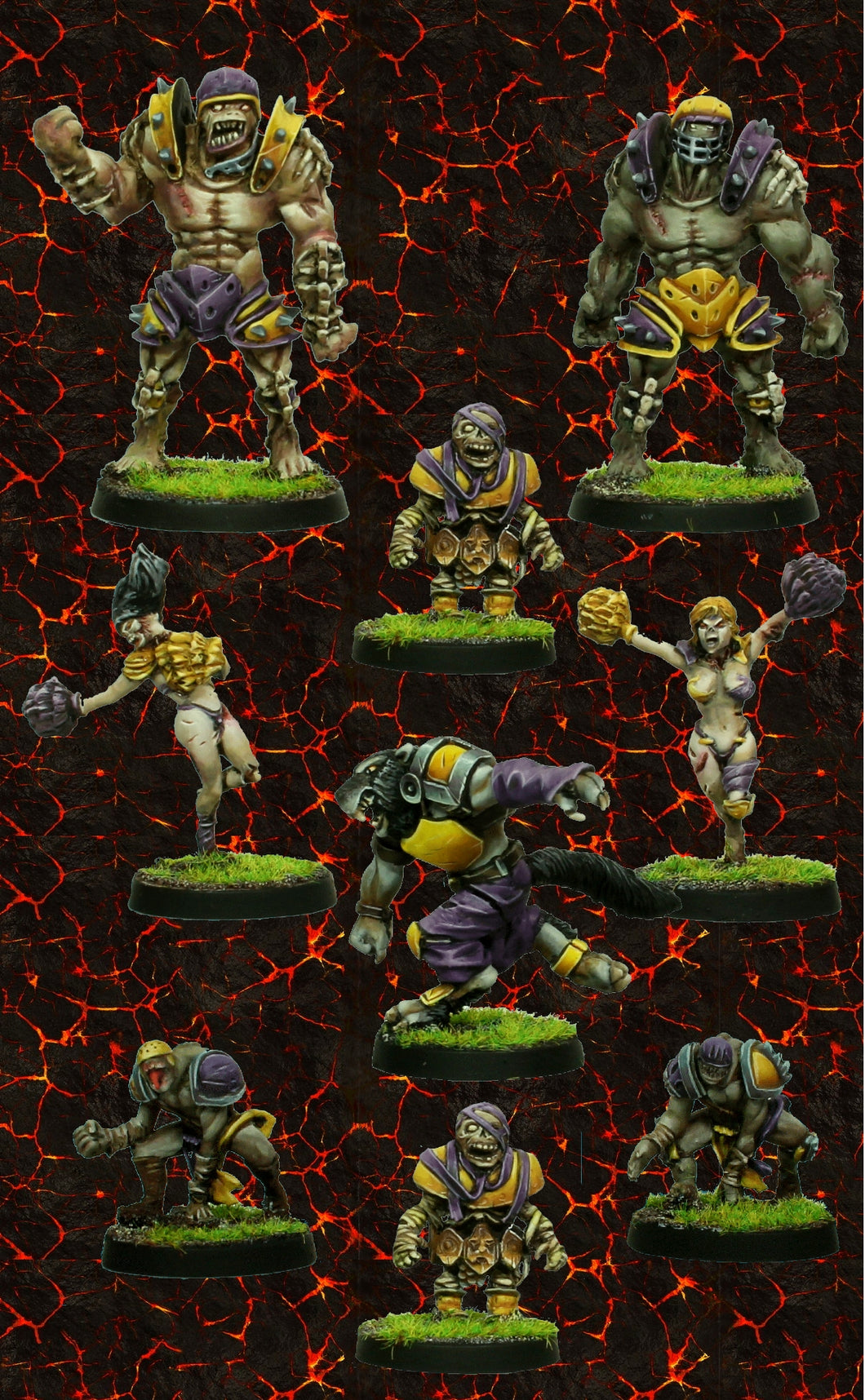 Rolljordan Necro / Necromantic / Undead Deluxe Fantasy Football Players