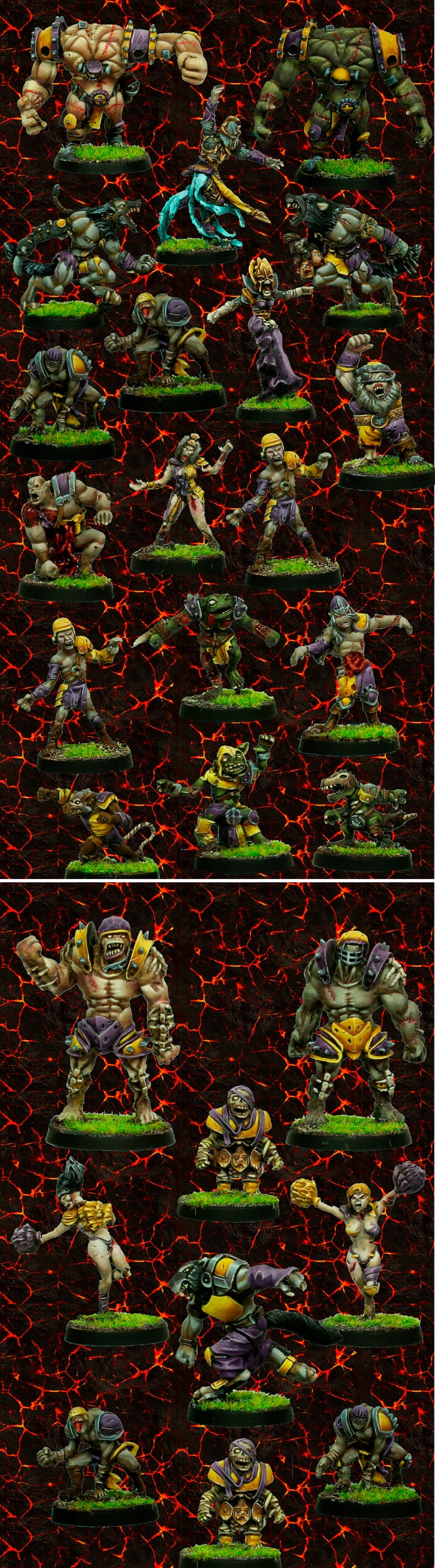 Rolljordan Necro / Necromantic / Undead Deluxe Fantasy Football Players