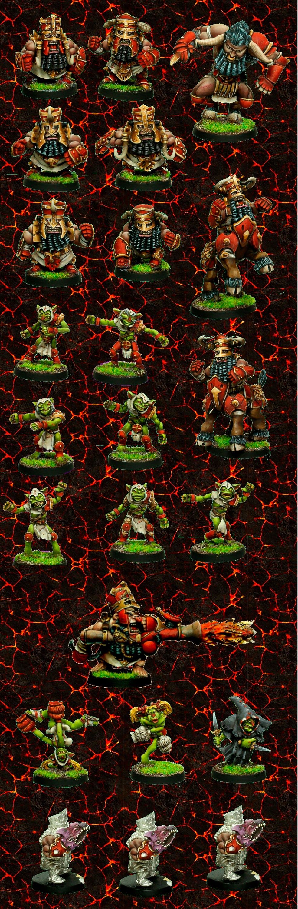Rolljordan Volmarian Dwarf Deluxe Fantasy Football Team