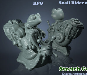 Frogfolk RPG Giant Snail Rider W/Baggage