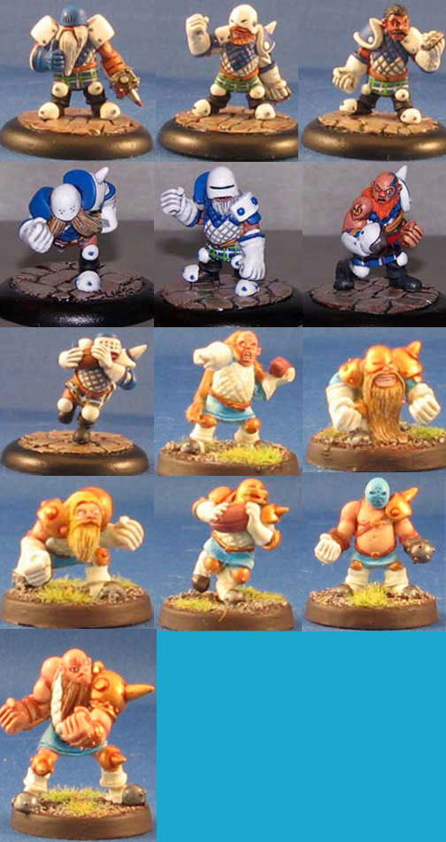 Thunder Hammer - Dwarf Fantasy Football Team #1 (13 figs) (Metal) TH_TM1