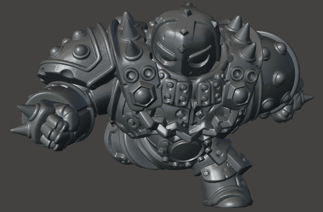 Capsule Chibi - Steel Golem (Running)