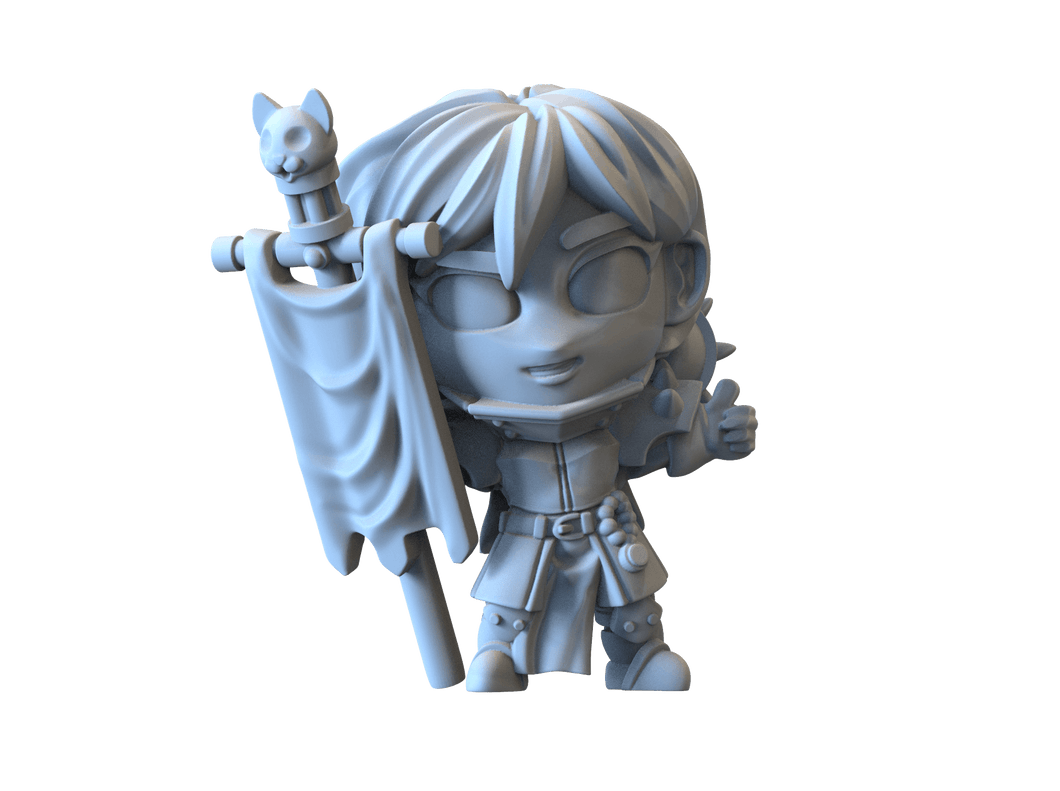 Chibi SoC Standard Bearer Cat Head