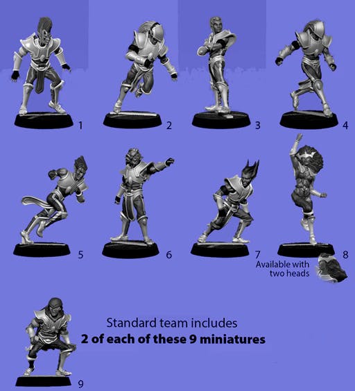Dark Elf Fantasy Football Team