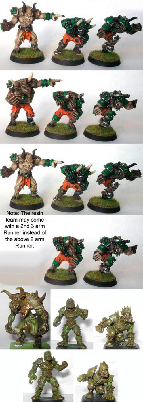 Beastface Chaos Fantasy Football Team (17 figs)