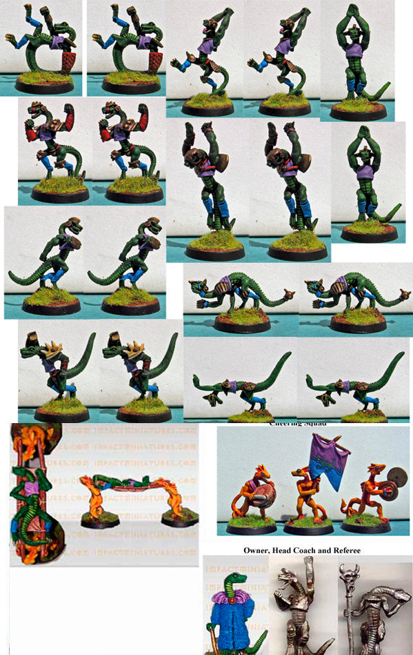 RAFM Reptiliad / Frog Deluxe Fantasy Football Team