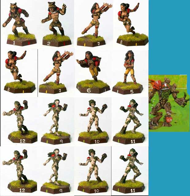 Timberline Elf Fantasy Football Team 2 (17 figures) (Metal) TE_TM2