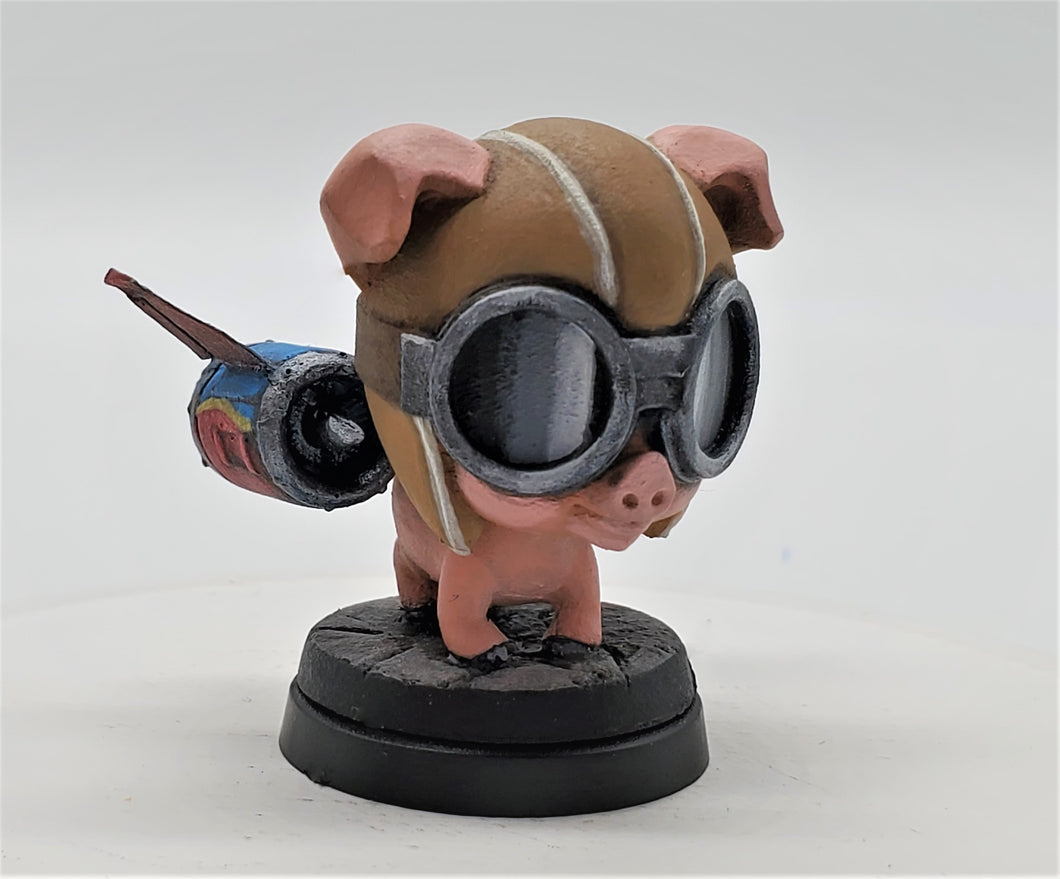 Chibi Aviator Pig