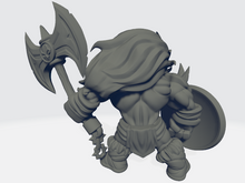 Load image into Gallery viewer, Chibiatures - Barbarian #1 W/Axe

