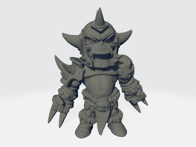 Chibiatures - Barbarian #6 W/Claws Helmeted