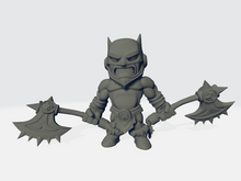 Load image into Gallery viewer, Chibiatures - Barbarian #7 W/Two Axes

