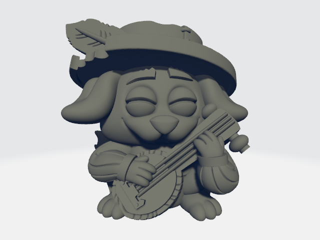 Chibi Tykes - Bard Dog