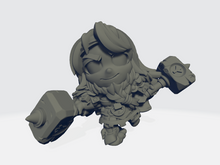 Load image into Gallery viewer, Capsule Chibi - Female Dwarf Skullsplitter / Fighter / Warrior
