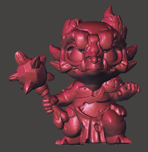Load image into Gallery viewer, Capsule Chibi - Bone Order Dragonkin (Mace)
