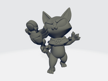 Load image into Gallery viewer, Capsule Chibi - Sphynx the Catmancer - Egyptian Cat Wizard
