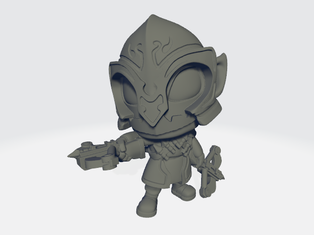 Capsule Chibi - Dark Elf (Crossbows)