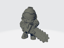 Load image into Gallery viewer, Capsule Chibi - Doomed Marine (Chainsaw)
