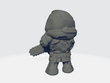 Load image into Gallery viewer, Capsule Chibi - Doomed Marine (Chainsaw)
