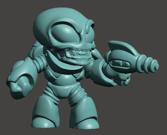 Capsule Chibi - Alien Greens (Single Gun)