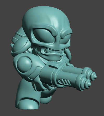 Capsule Chibi - Alien Greens (Double Barrel)